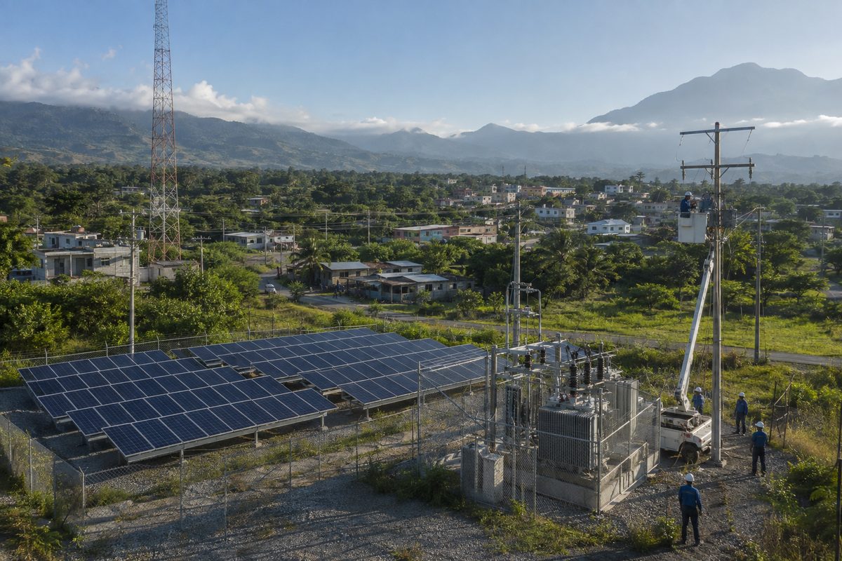 Community power utility arranged across a regional network site in Mexico