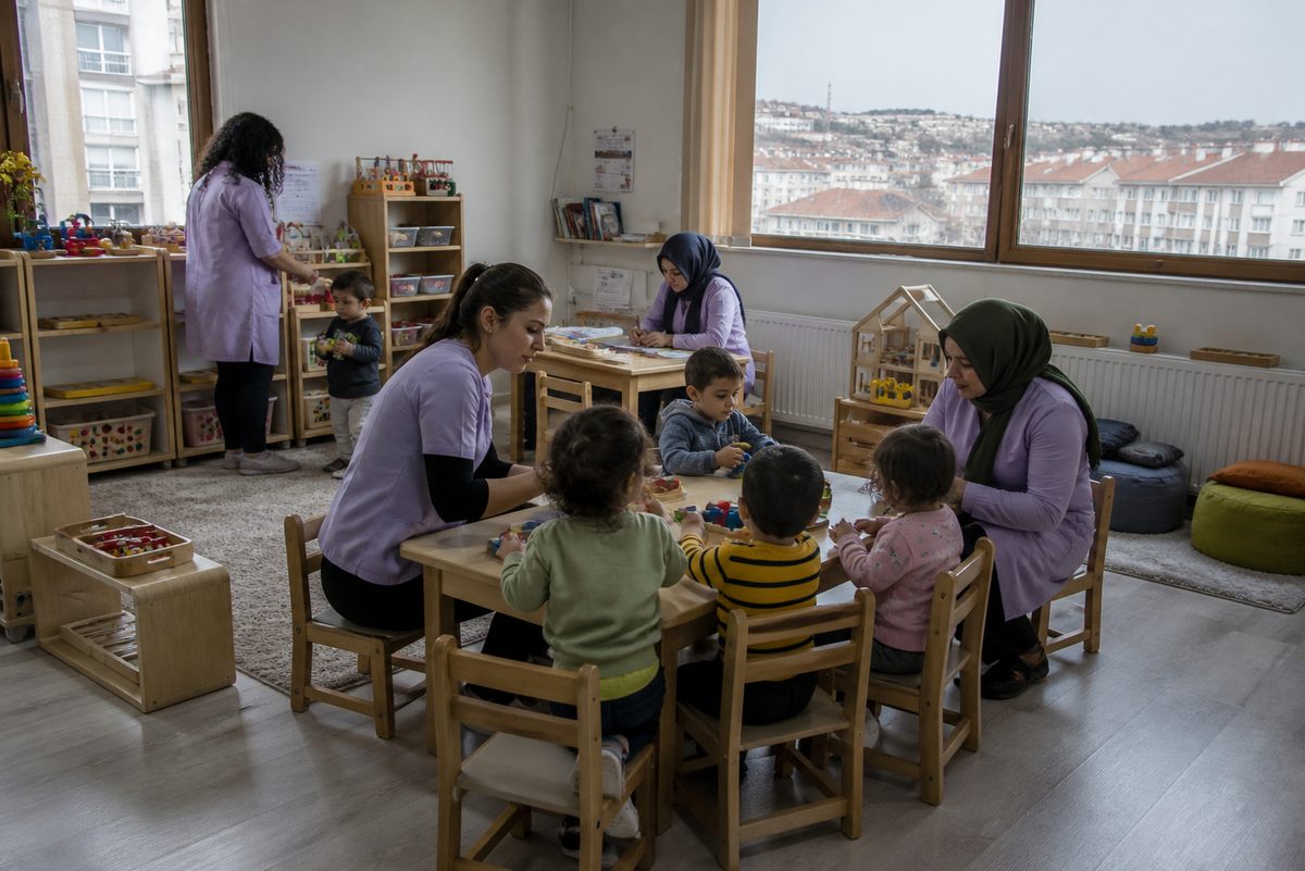 Inclusive childcare cooperative arranged for neighborhood use in Türkiye