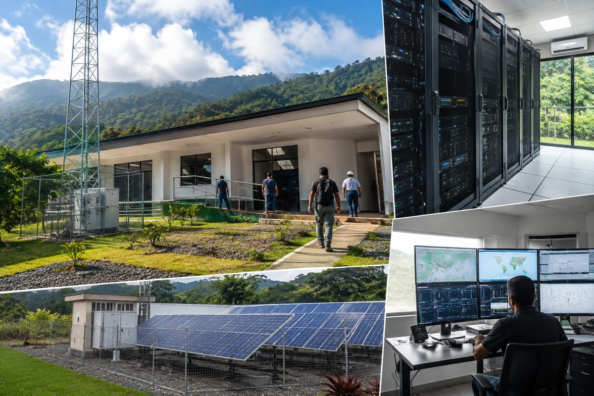 Public data infrastructure arranged inside a regional operations center