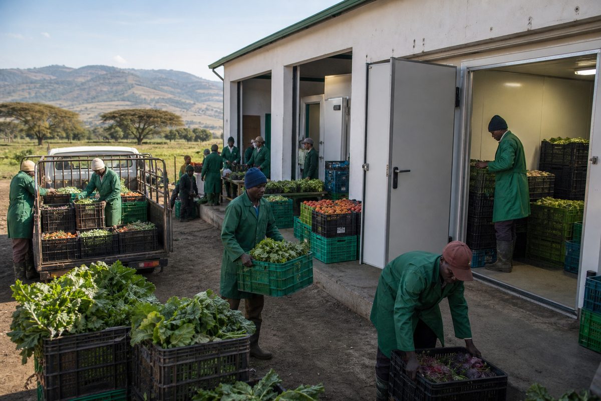 Cold storage cooperative arranged inside a regional operations center