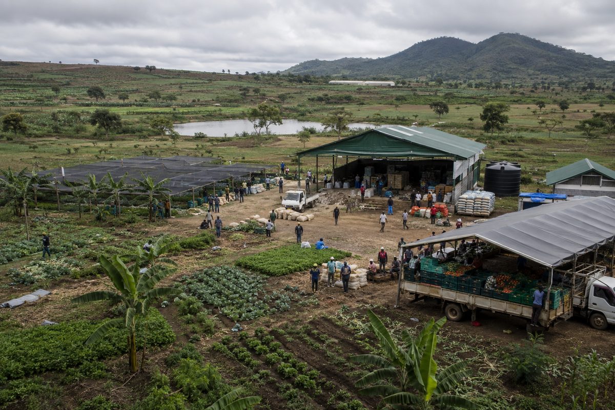 Climate smart farm network shown at a large public service facility