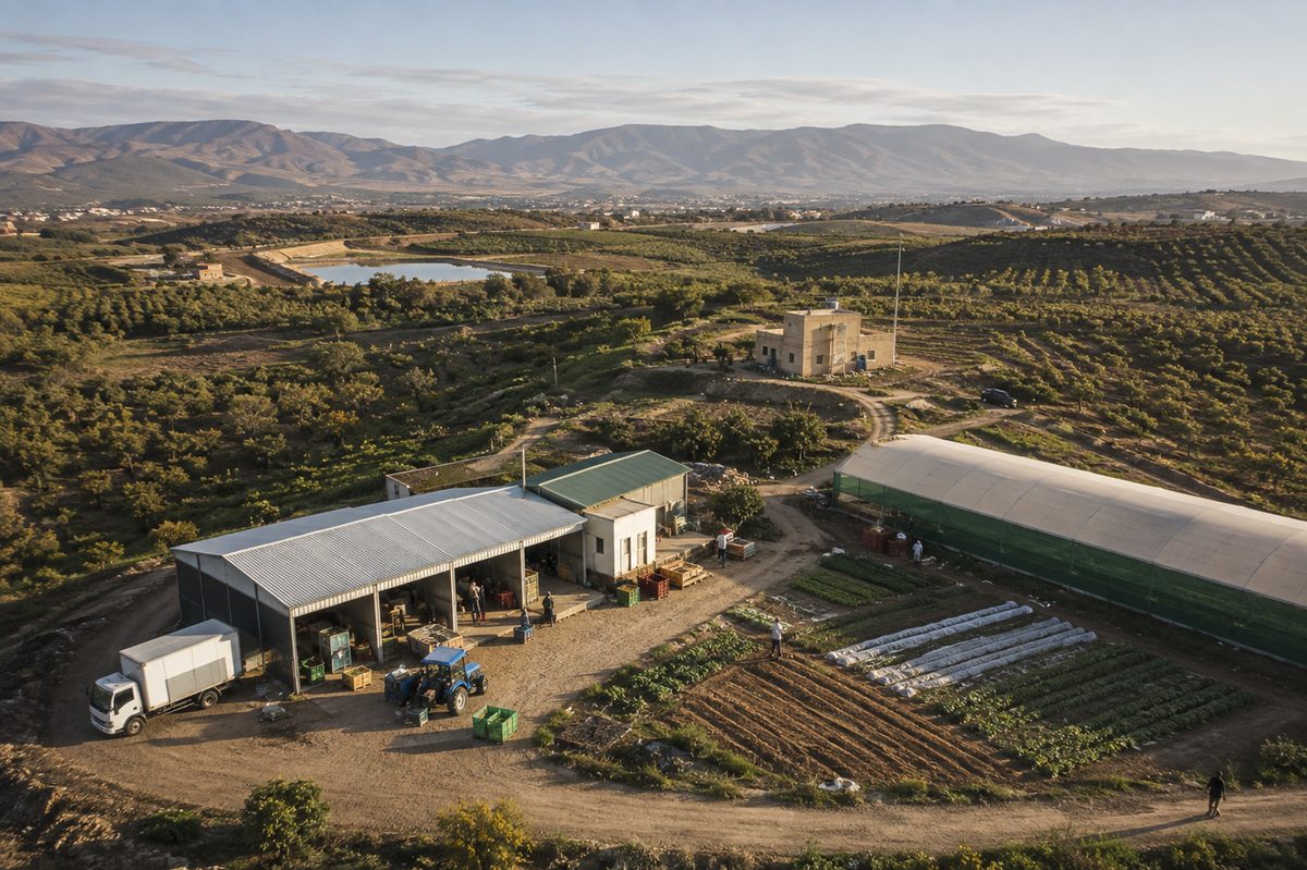 Climate smart farm network shown at a large public service facility