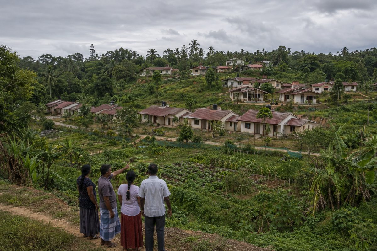 Community land and housing trust arranged across a regional network site in Sri Lanka