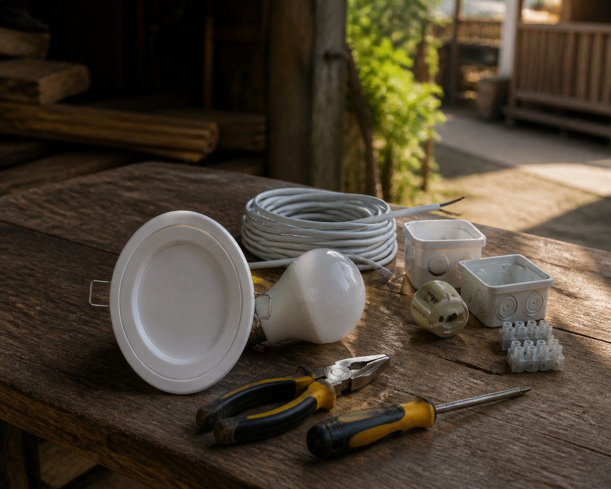 Safe lighting upgrade shown in a household setting in Indonesia