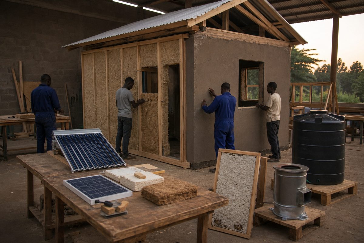 Resilient home renovation with equipment for community level use