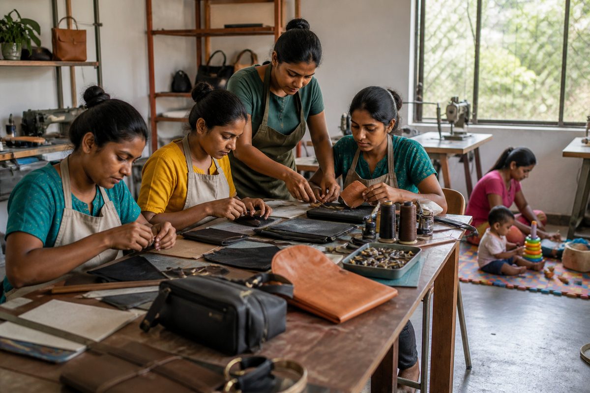 Women led skills cohort arranged at a small business service area in Sri Lanka