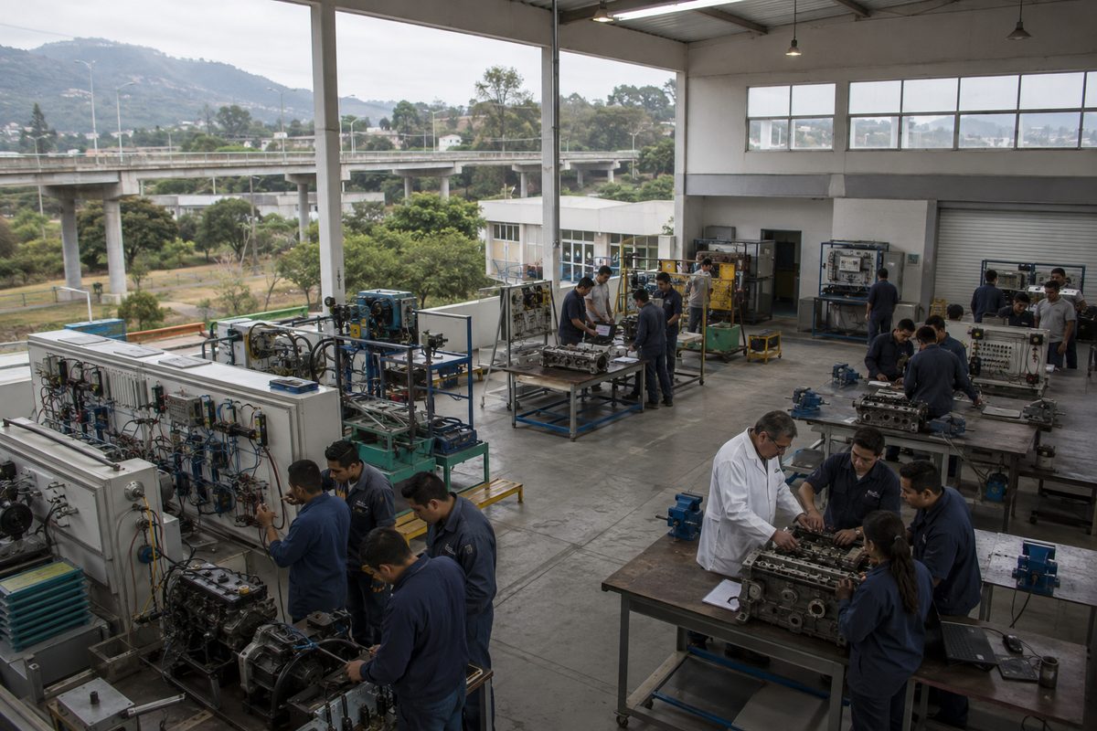 Technical college lab represented at national program scale in Mexico