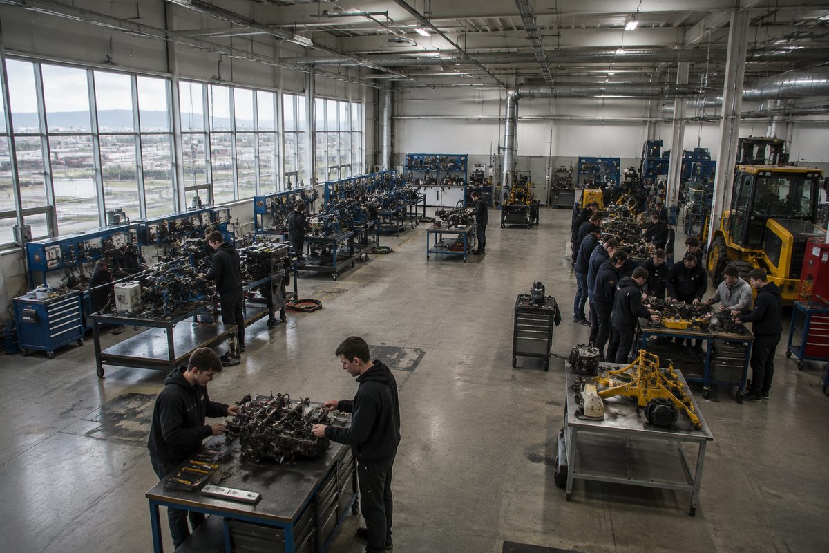 Technical college lab shown across community facilities and public systems