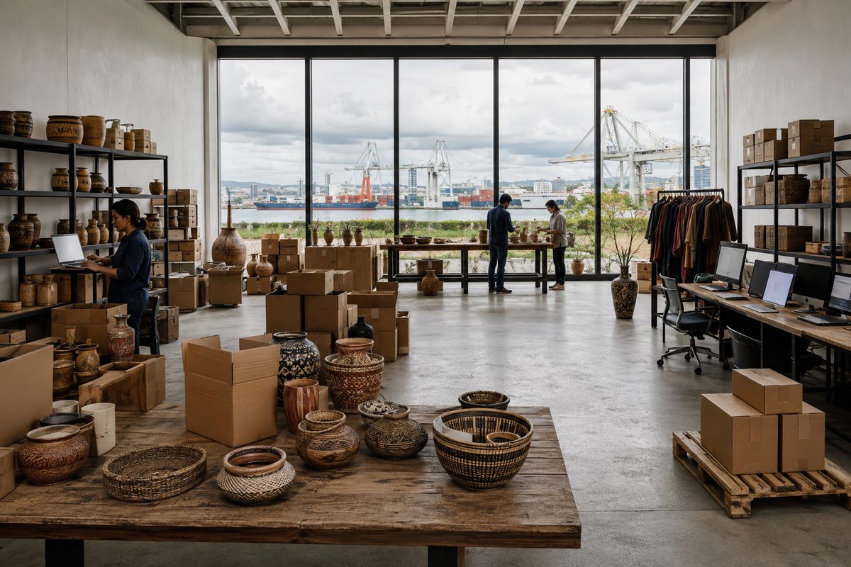 Regional craft distribution arranged inside a regional operations center