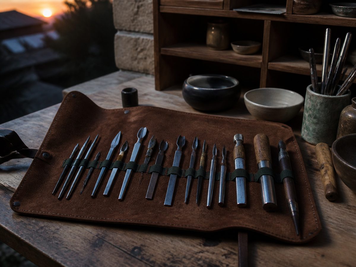 Artisan tool set shown as a single practical object in Georgia