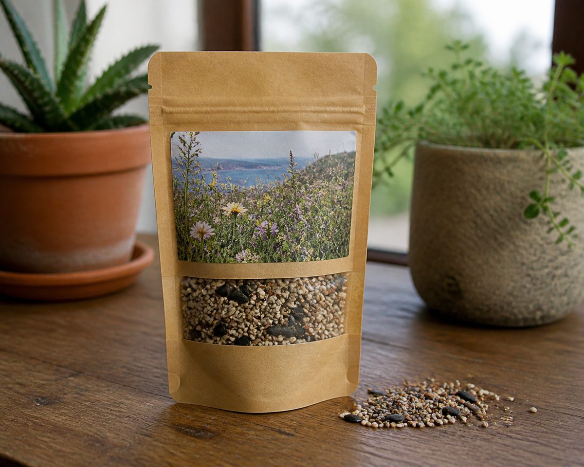 Native seed mix shown as a single practical object in Türkiye