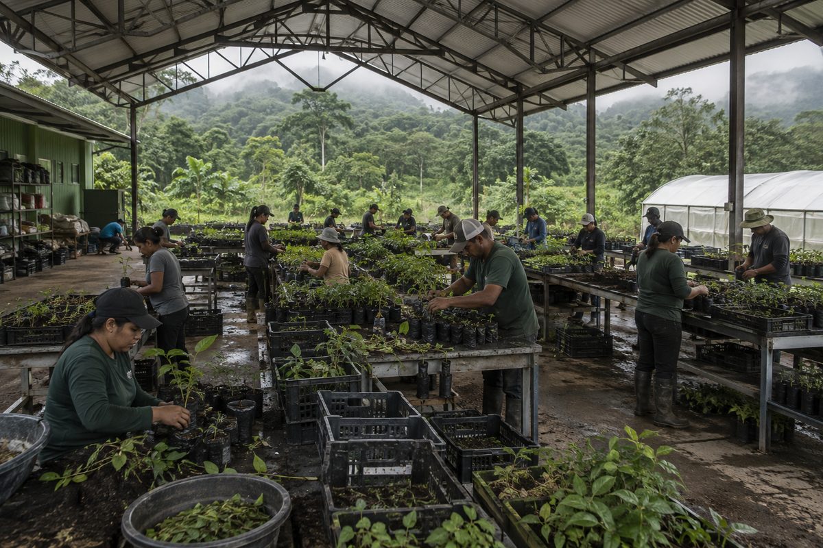 Landscape restoration program with facilities for coordinated local support
