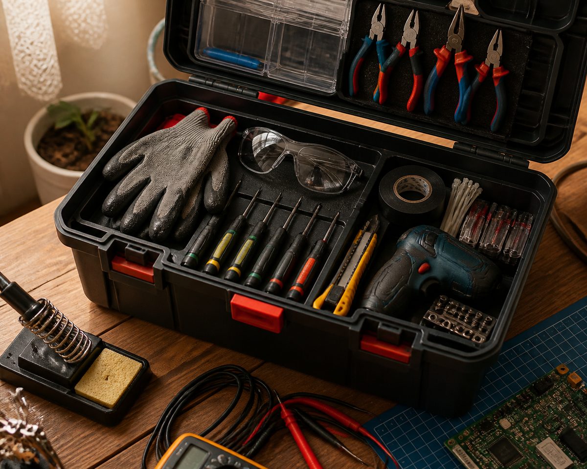 Repair shop tool box arranged with practical materials in Türkiye